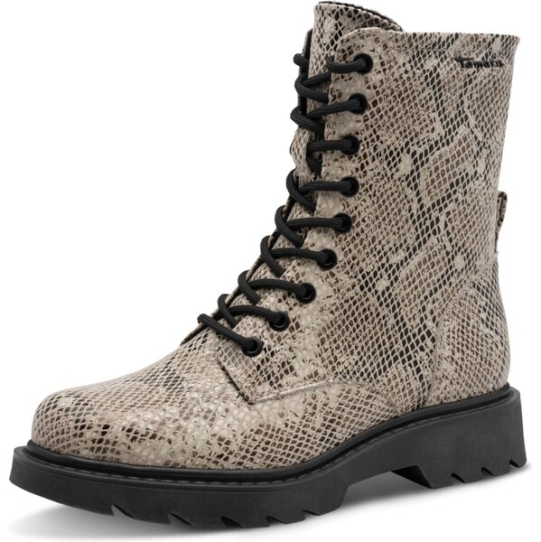 Tamaris Šnurovacie členkové čižmy béžová / čierna 65175608