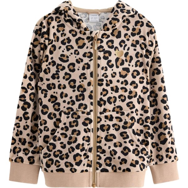Lindex Tepláková bunda béžová / hnedá / čierna 65658545