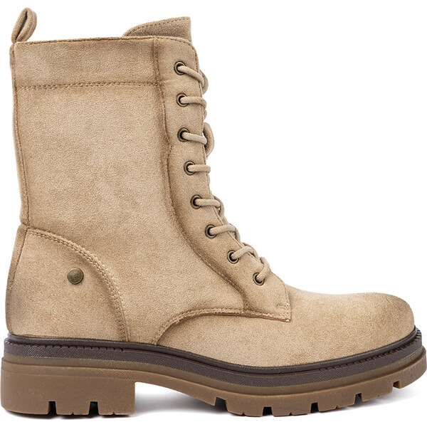 Shelvt Suede beige workers with solid tread 65179901