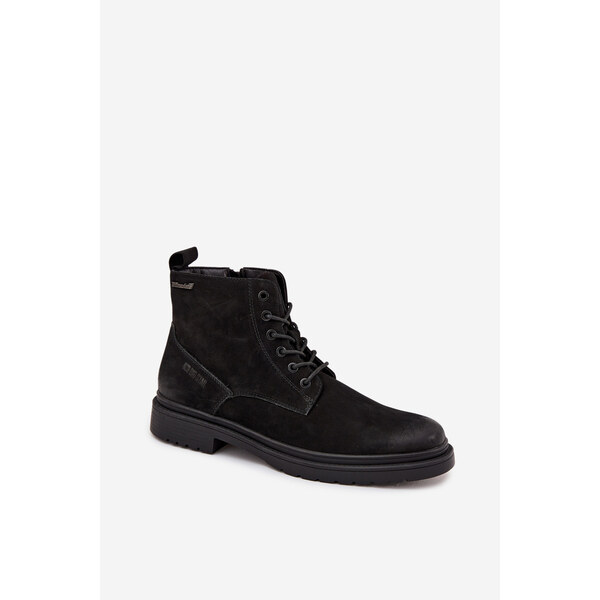 BIG STAR SHOES Kožené Zateplené Pánske Čižmy Na Zips Big Star 65179910