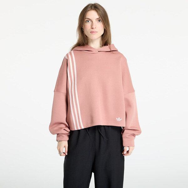 adidas Originals Mikina adidas Off Placed 3-Stripes Hoodie Warm Clay M 65182948