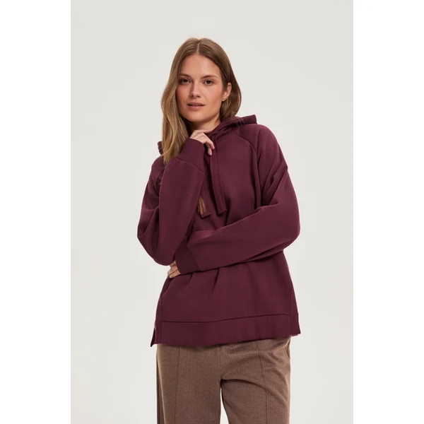 Marisse WOMENS SWEATSHIRT Z-BL-4820 BURGUNDY 65184953