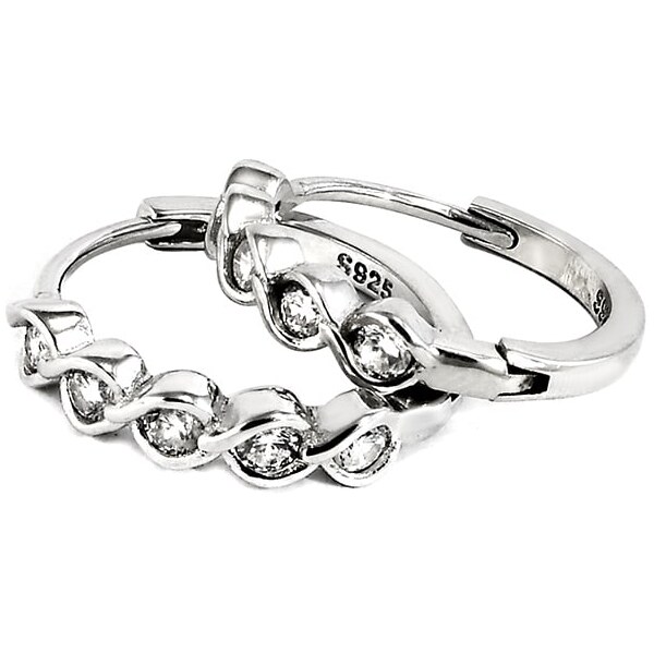 Strieborné náušnice Glare 909 65184470