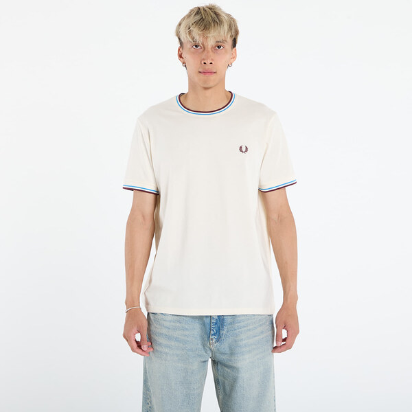 Tričko FRED PERRY Twin Tipped T-Shirt Ecr/ Crtblu/ Oxblo S 65185382