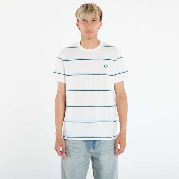 Tričko FRED PERRY Fine Stripe T-Shirt Snow White L 65185385