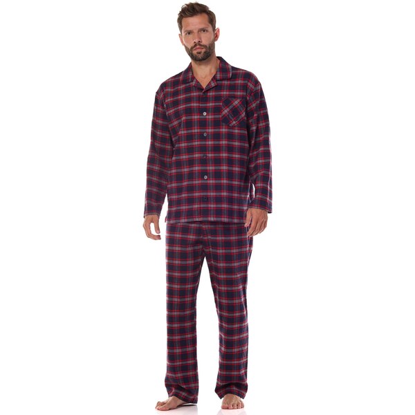 L&L Pánske pyžamo Ben PR 2471 tmavomodré, Farba tmavomodrá 65186231