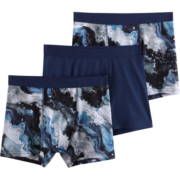 Lindex Nohavičky nebesky modrá / tmavomodrá / biela 65190029