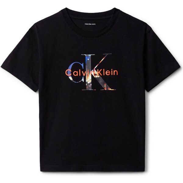 Calvin Klein Jeans Tričko modrá / žltá / svetlooranžová / čierna 65201468