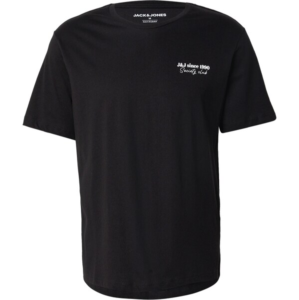 JACK & JONES Tričko JJNINETY čierna / biela 65190194