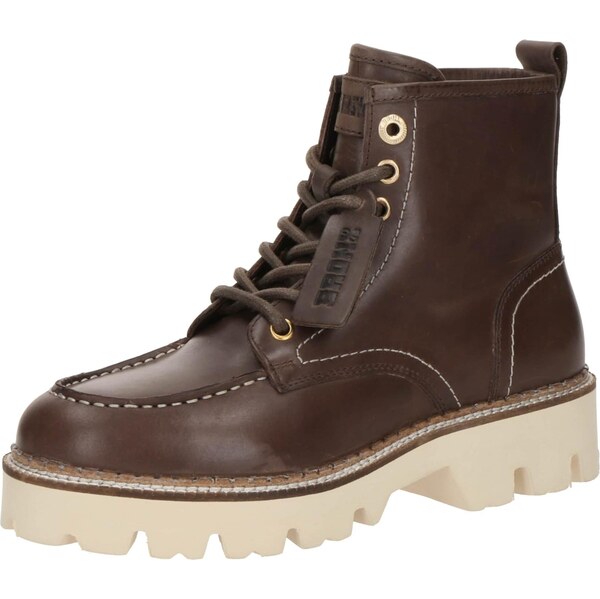 BRONX Šnurovacie členkové čižmy Reav-y tmavohnedá 65966972