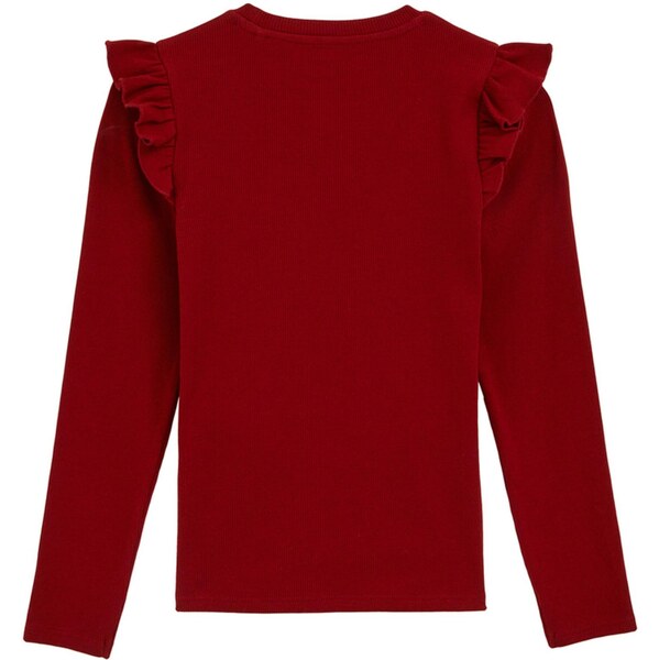 WE Fashion Tričko vínovo červená 65656044