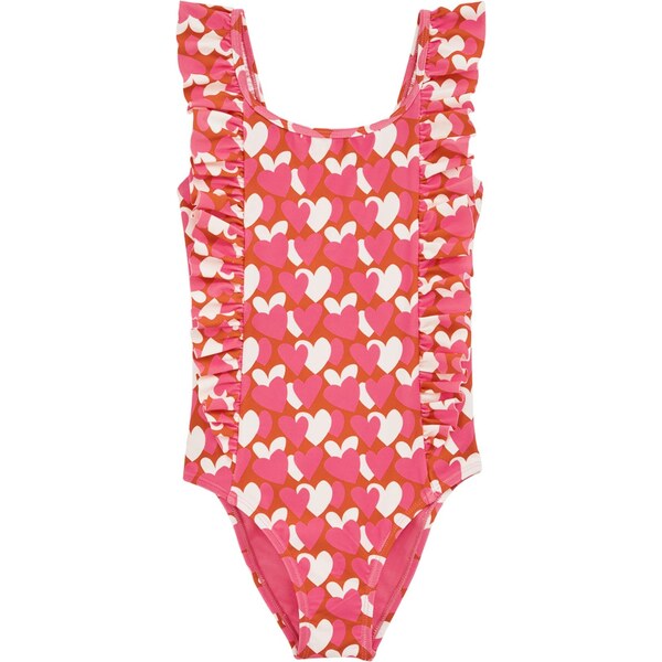 WE Fashion Jednodielne plavky červená / biela 65812087