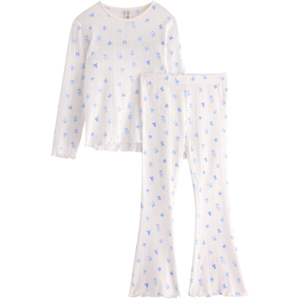 Lindex Pyžamo azúrová / biela 65658542