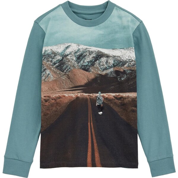 WE Fashion Tričko tyrkysová / hnedá / tmavohnedá / mandarínková 65886739