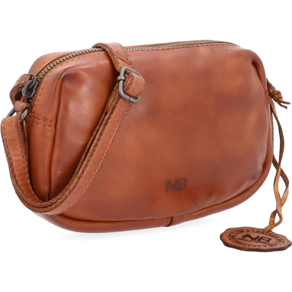 Kožená kabelka crossbody Noelia Bolger koňaková NB 2417 KO 65194892