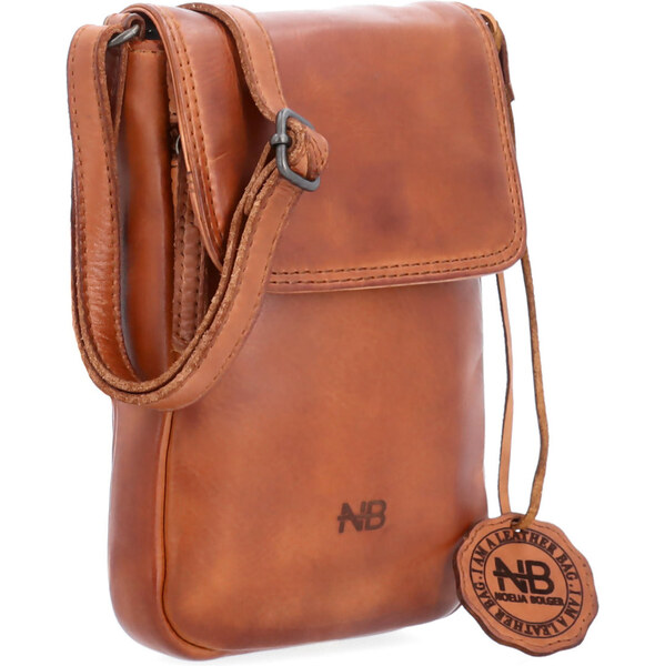 Kožená taška crossbody Noelia Bolger koňaková NB 2418 KO 65194888