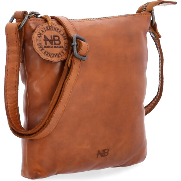 Kožená kabelka crossbody Noelia Bolger koňaková NB 2415 KO 65194900