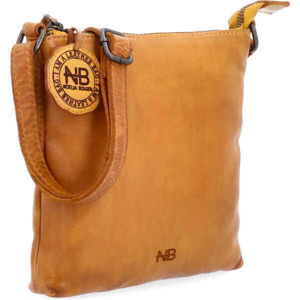 Kožená kabelka crossbody Noelia Bolger žltá NB 2415 ZLU 65194898