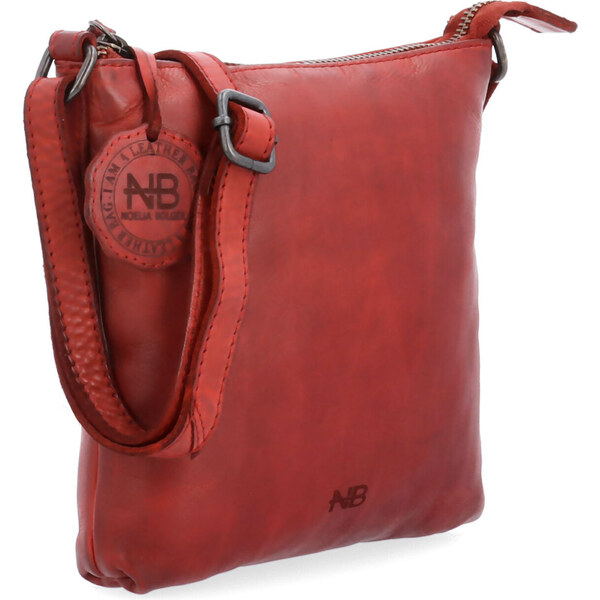 Kožená kabelka crossbody Noelia Bolger červená NB 2415 CV 65194901