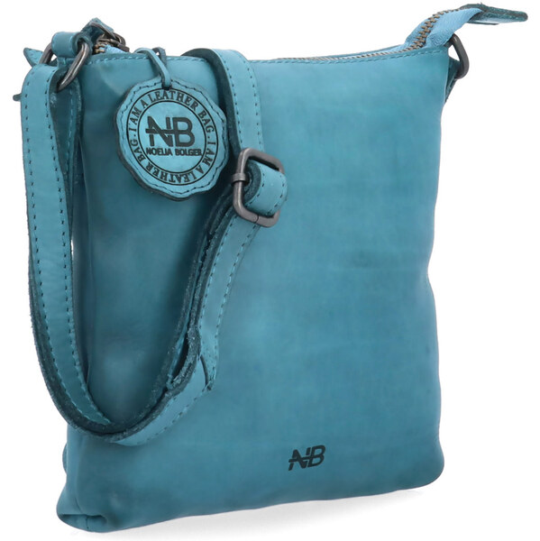 Kožená kabelka crossbody Noelia Bolger zelená NB 2415 TYR 65194899