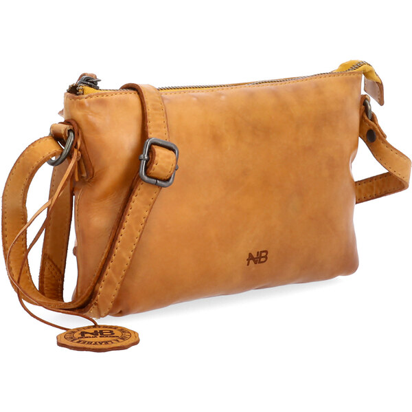 Kožená kabelka crossbody Noelia Bolger žltá NB 2414 ZLU 65194903