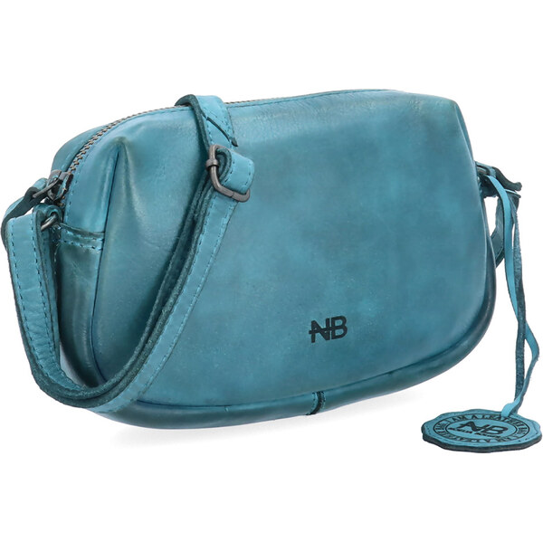Kožená kabelka crossbody Noelia Bolger zelená NB 2417 TYR 65194891
