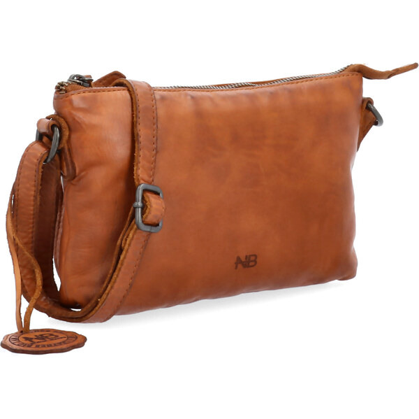 Kožená kabelka crossbody Noelia Bolger koňaková NB 2414 KO 65194905