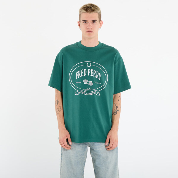 Tričko FRED PERRY Chosen By Champions T-Shirt Sport Green L 65198599