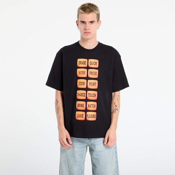 Tričko PLEASURES Technologic T-Shirt Black M 65198624