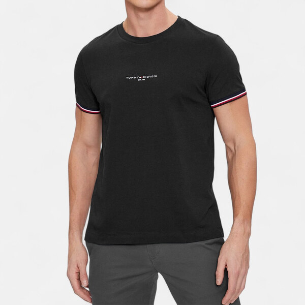 Pánské černé triko Tommy Hilfiger M56328 65195922