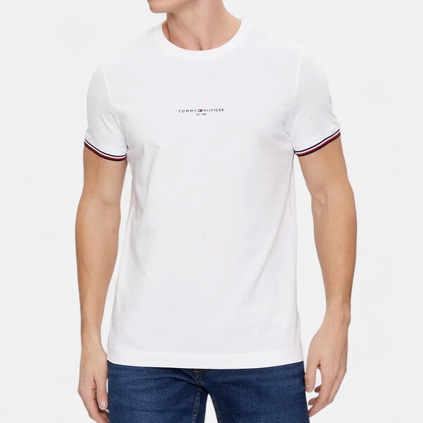 Pánské bílé triko Tommy Hilfiger M56327 65195921