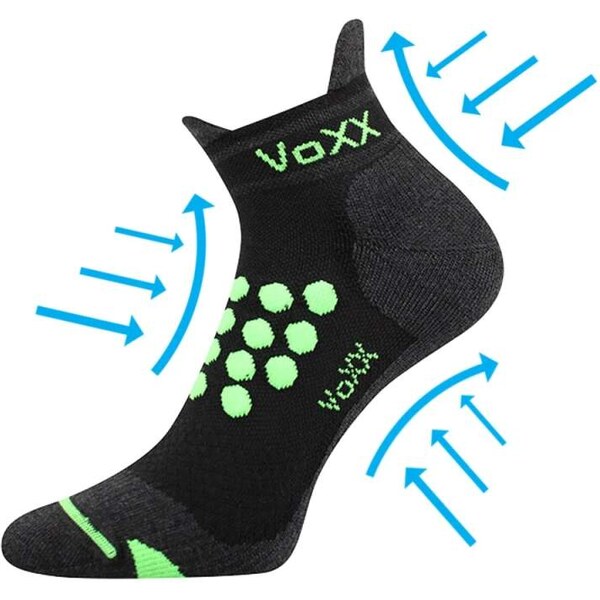 SPRINTER kompresné ponožky so striebrom VoXX 1 pár Čierna 35-38 65273864