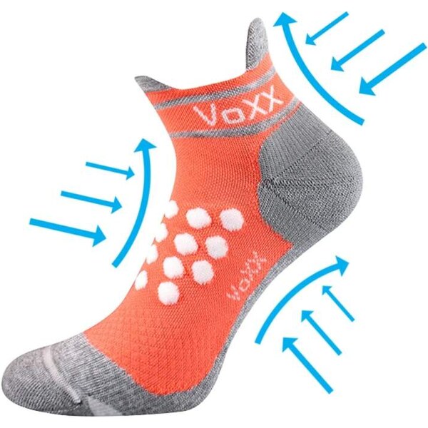 SPRINTER kompresné ponožky so striebrom VoXX Lososová 39-42 1 pár 26459293