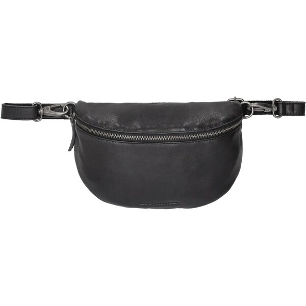 Hide & Stitches Čierna kožená ľadvinka „Venitta“ 65197002