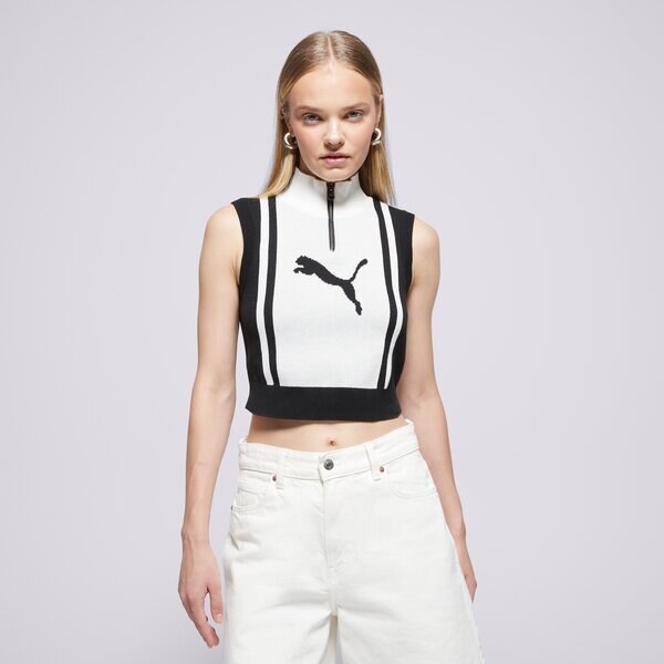 Puma Vesta Future.puma.archive Half-Zip Knitted Tričko ženy Oblečenie 65049887