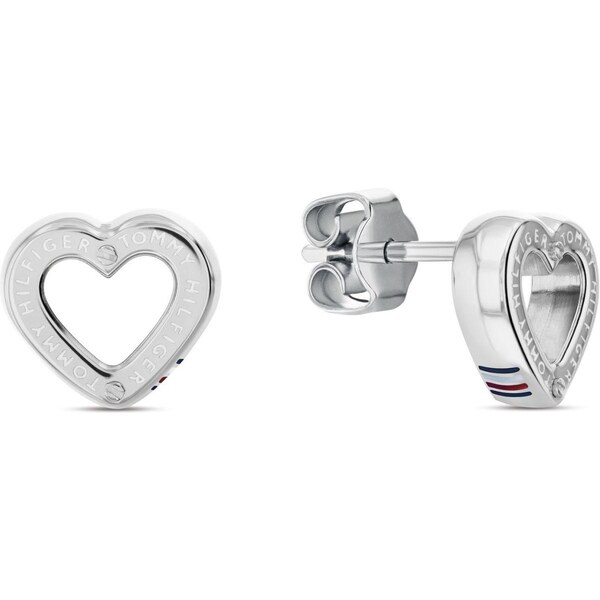 Tommy Hilfiger Srdiečkové oceľové náušnice Toggle Heart 2780971 66584379
