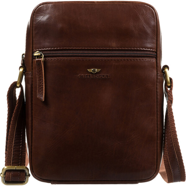 Peterson Pánska hnedá kožená crossbody taška – kompaktná, praktická a 65199316