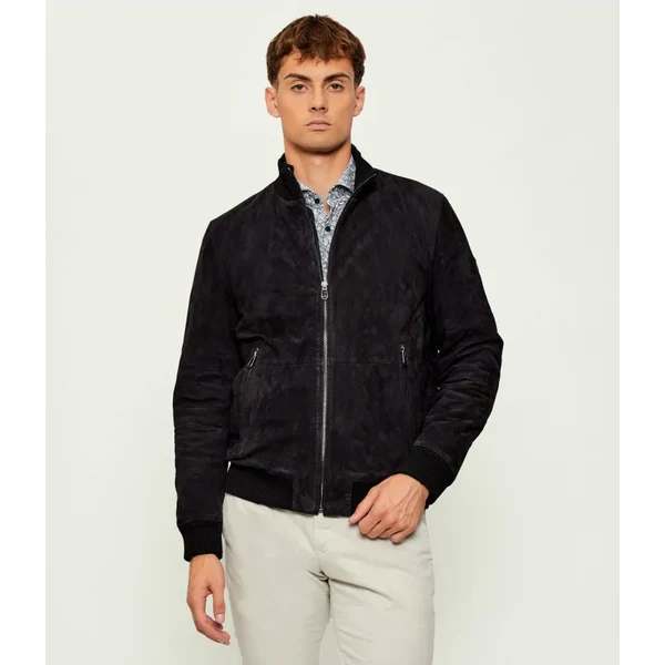 Joop! Kožená bunda bomber Byll-W | regular fit | s prímesou vlny 65198812