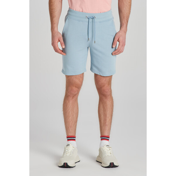 TEPLÁKOVÉ ŠORTKY GANT REG SHIELD SWEAT SHORTS DOVE BLUE 48836858
