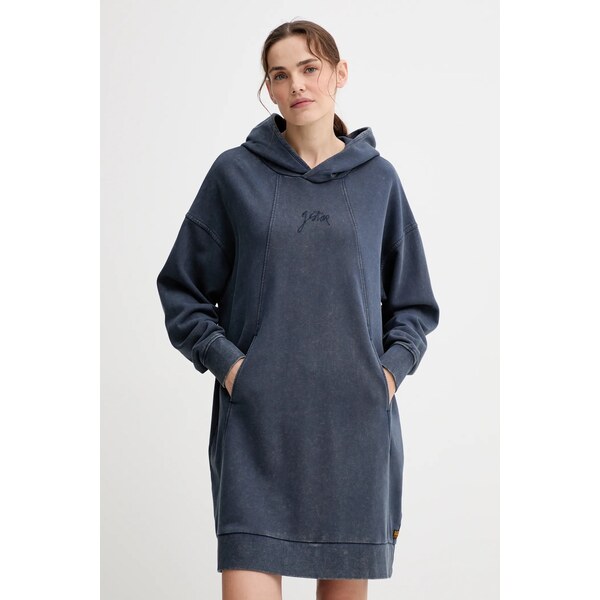 Bavlnené šaty G-Star A line hdd sw 65201000