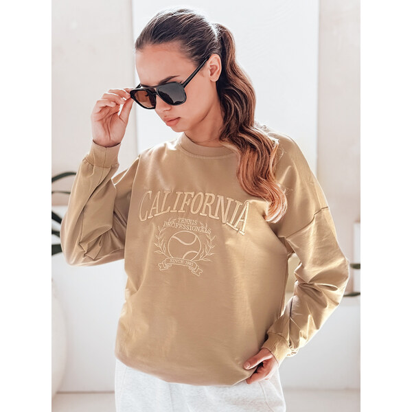 Dámska oversize mikina CALIFORNIA DREAM Farba béžová DSTREET BY1194 65607587