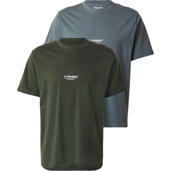 JACK & JONES Tričko JJESoho opálová / olivová / biela 65206697