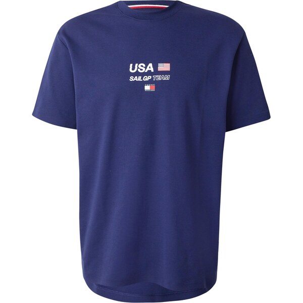 TOMMY HILFIGER Tričko tmavomodrá / červená / biela 65201570