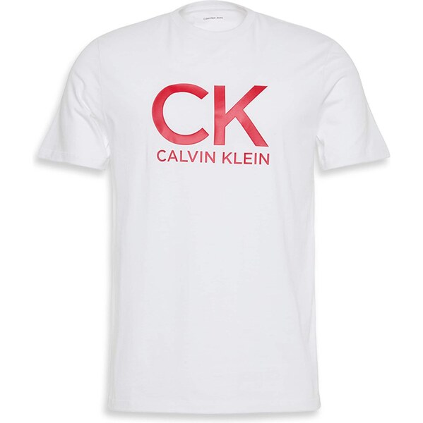 Calvin Klein Jeans Tričko grenadínová / biela 65201489