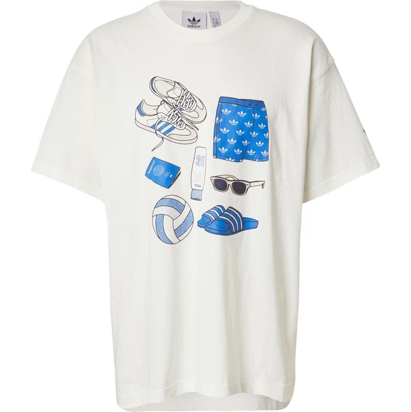 ADIDAS ORIGINALS Tričko BEACH SPORT modrá / svetlomodrá / biela 65662516