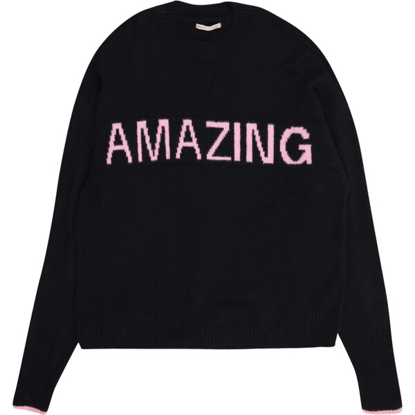 ONLY GIRLS Sveter Kogamour ružová / čierna 65694975