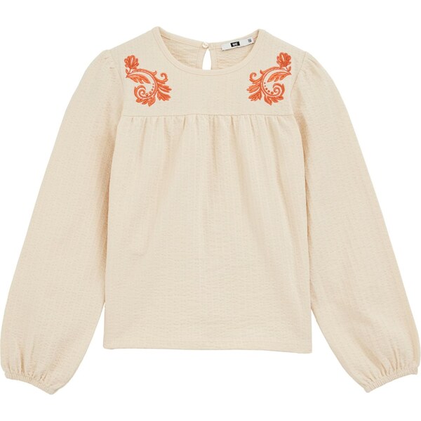 WE Fashion Blúzka nebielená / prírodná biela 65882829