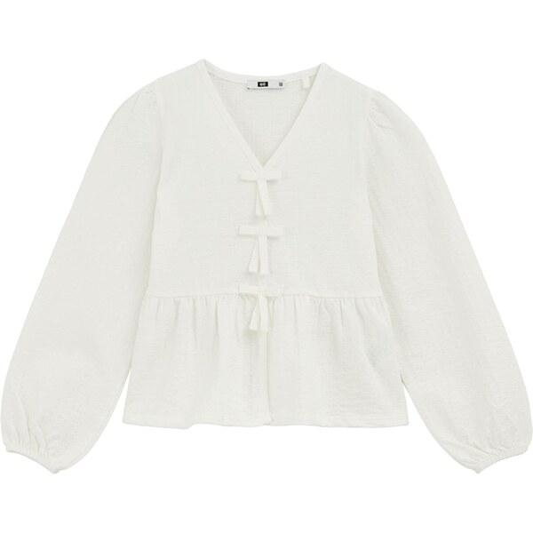 WE Fashion Blúzka šedobiela 65882891