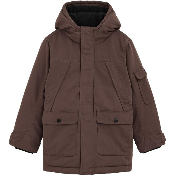 WE Fashion Prechodná bunda tmavohnedá 65883022