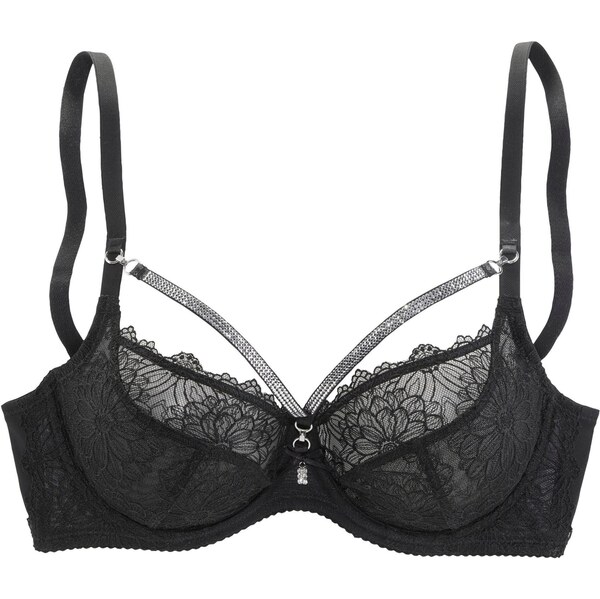 LASCANA Podprsenka čierna / strieborná 65658599